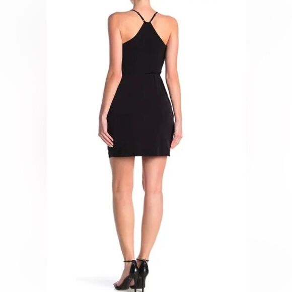 BCBGeneration Black Drape Spaghetti Strap Drape Pocket Dress Size XS - Picture 2 of 7